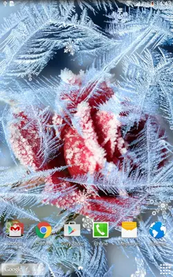 Frozen Flowers Live Wallpaper android App screenshot 1