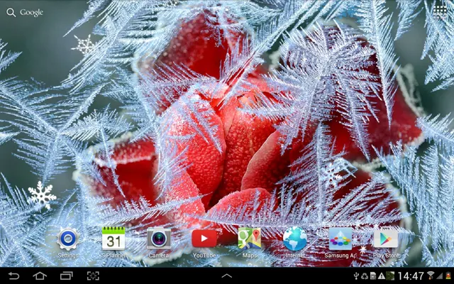 Frozen Flowers Live Wallpaper android App screenshot 3